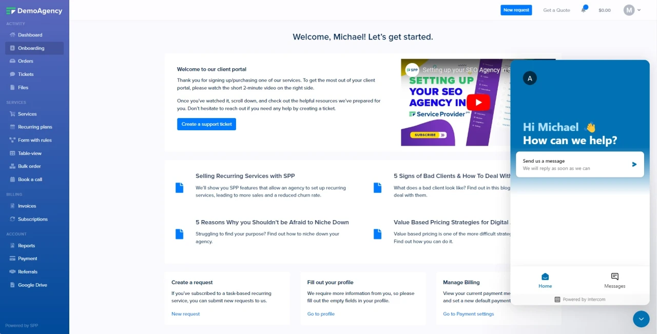Intercom Financial Term Chat Intercom // Wayfront Help